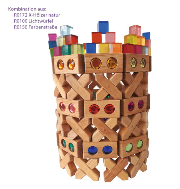 Holzspiel - X-Hölzer natur – Bild 3