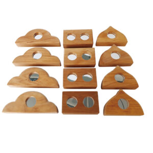 Holzspiel - Spiegelklötzchen