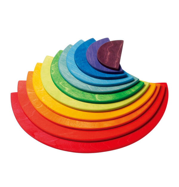 Holzspiel - Regenbogen Halbkreise