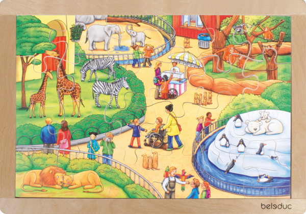 Rahmenpuzzle „Tierpark“
