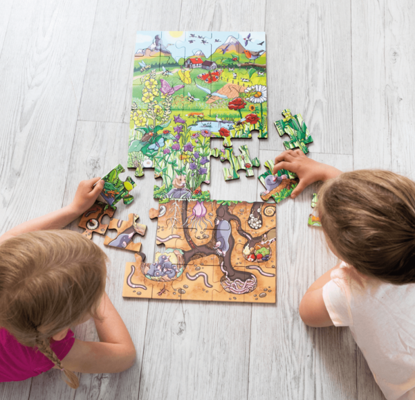 Bodenpuzzle „Entdecke die Blumenwiese“ (Video) – Bild 2