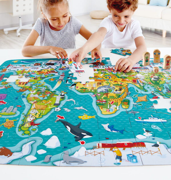 Puzzlespiel “Weltreise”