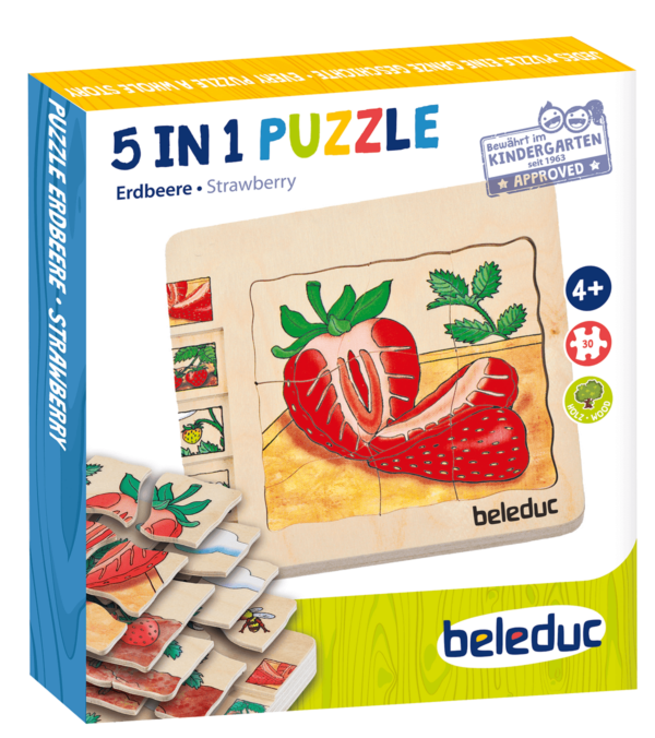 Lagen-Puzzle „Erdbeere“