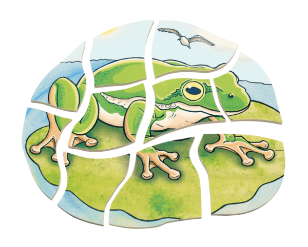 Lagen-Puzzle „Frosch“ – Bild 2