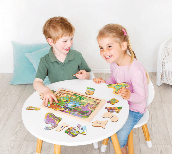 Lagen-Puzzle "Dinosaurier" (Video) – Bild 3