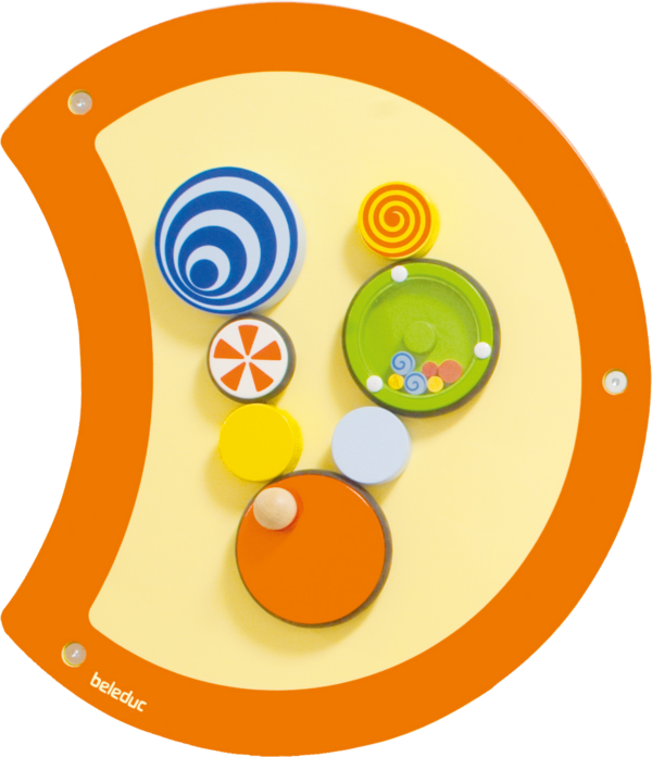 Wandspielobjekt Raupe „Kreisel“