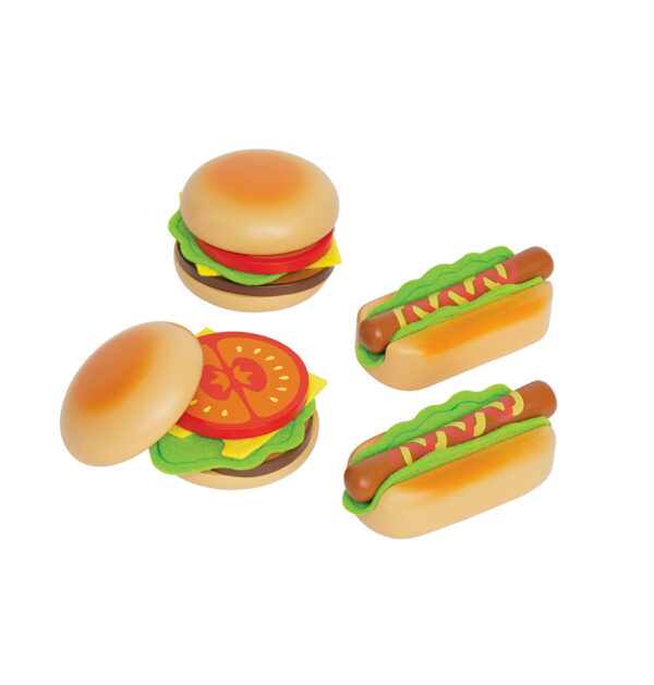 Hamburger und Hotdogs