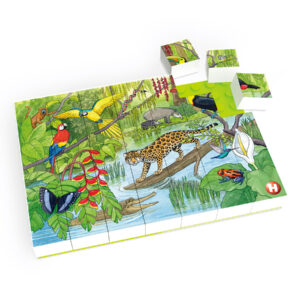 Bausteine Puzzle - Tierwelt im tropischen Regenwald