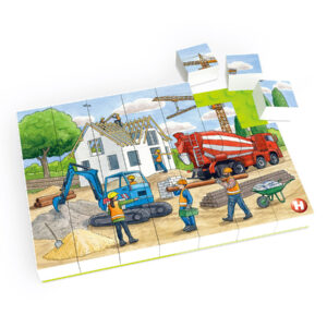 Bausteine Puzzle - Auf der Baustelle