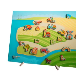 Mega-Magnettafel auf dem Land
