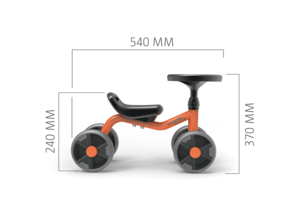 Krippen Vierrad mit Lenker – Bild 2