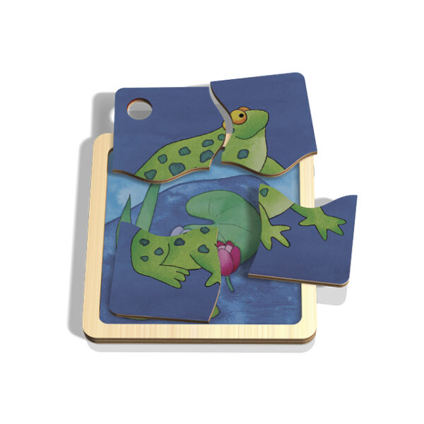 Minipuzzle – Frosch – Bild 2
