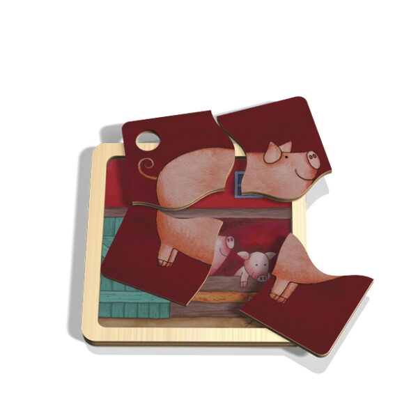 Minipuzzle – Schwein – Bild 2