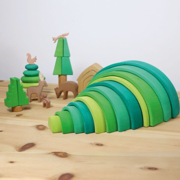 Holzspiel - Großer Regenbogen Waldfarben – Bild 3