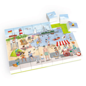 Bausteine Puzzle - Badestrand
