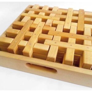 Holzspiel - Gitterklötze XL natur