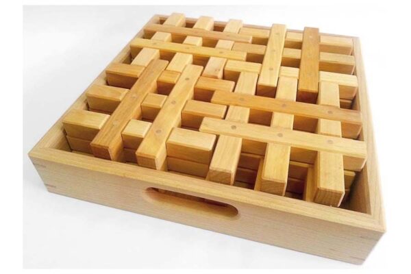 Holzspiel - Gitterklötze XL natur