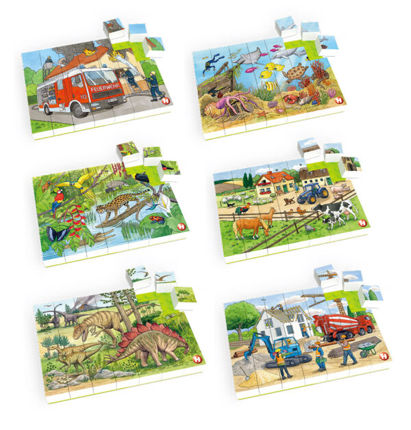 Bausteine Puzzle - 7er Set