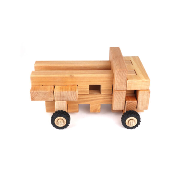 Holzspiel - Räder + Platten-Set 50 Teile – Bild 2