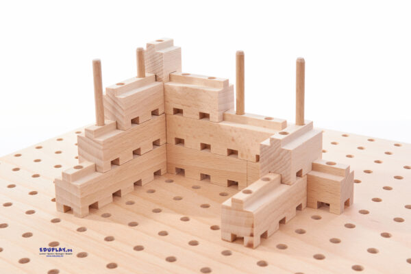 Steckbausteine Holz Megaset 537-teilig – Bild 5