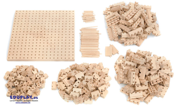 Steckbausteine Holz Megaset 537-teilig – Bild 2