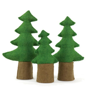 Holzspiel Tannenbäume-Set 3-Teilig