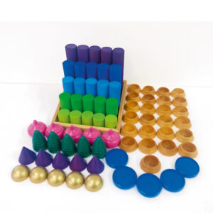 Holzspiel - Märchenturm-Set 75-Teilig