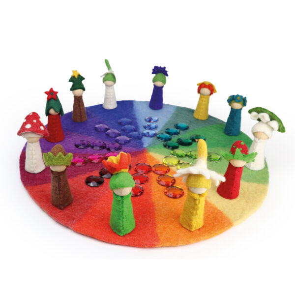 Holzspiel - Jahreszeiten Blumenkinder 12er Set – Bild 2