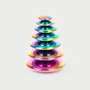 Reflektierende Farbspiegelknöpfe 7er Set